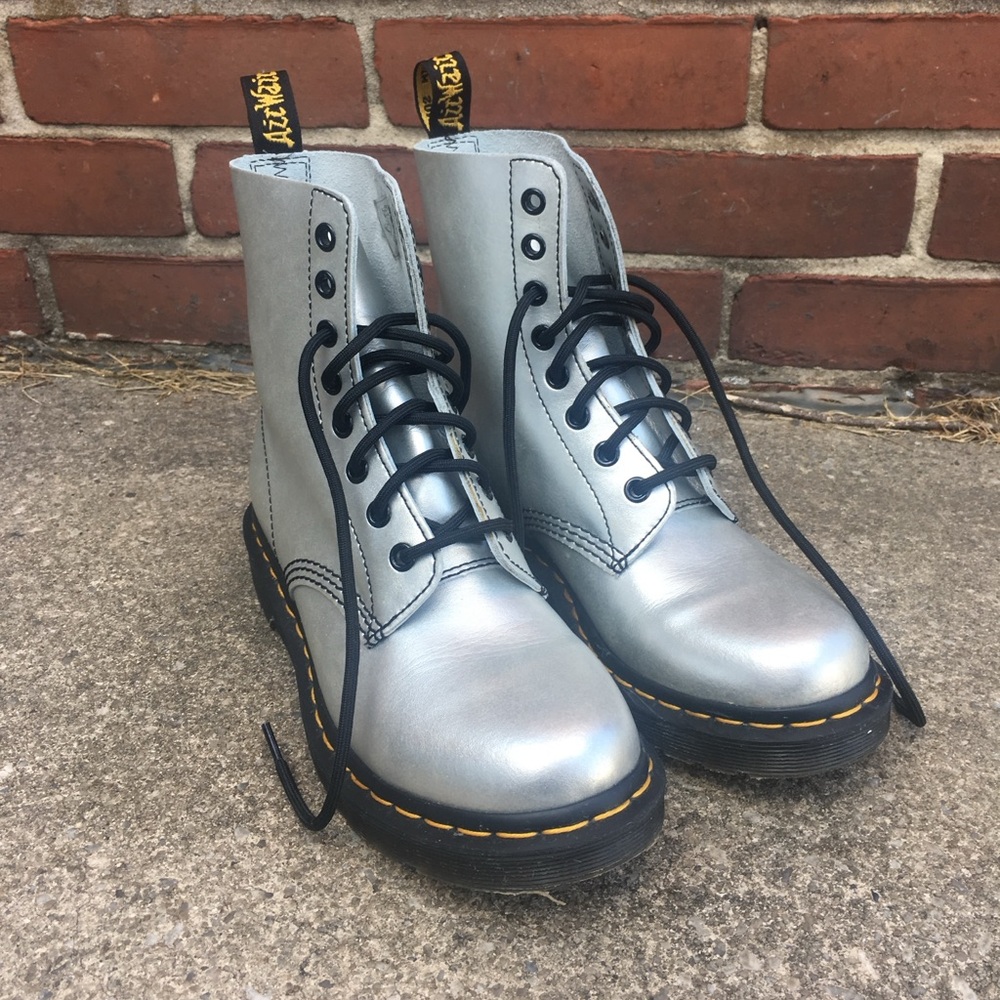 Dr. Martens Silver Women's Boots